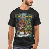サスクワッチ ギター クリスマスツリー Tシャツ (正面)