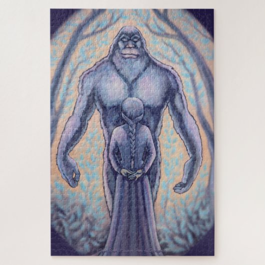 サスクワッチ パズル ビッグフット & メイデン アート パズル (縦)