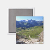 サスソルンゴ山からのセルラパス マグネット (正面/裏面)