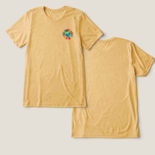 サステナビリティのゴール日々の影響 トライブレンドTシャツ (デザイン正面&裏面)