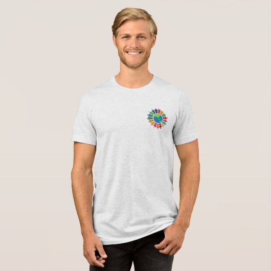 サステナビリティのゴール日々の影響 トライブレンドＴシャツ (正面全面)