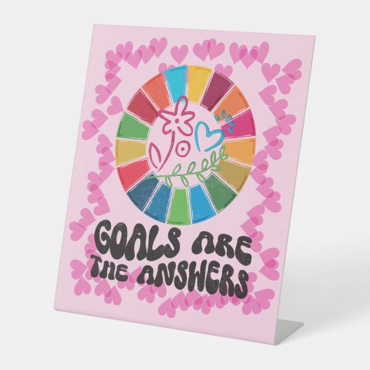 サステナビリティゴールはグリーンリビングの答え 台座サイン (正面)