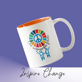 サステナビリティゴールエコフレンドリーやる気を起こさせるギフト ツートーンマグカップ