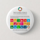 サステナビリティゴールSDGs 2030ギフトやる気を起こさせるズ 缶バッジ (正面)