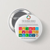 サステナビリティゴールSDGs 2030ギフトやる気を起こさせるズ 缶バッジ (正面&裏面)