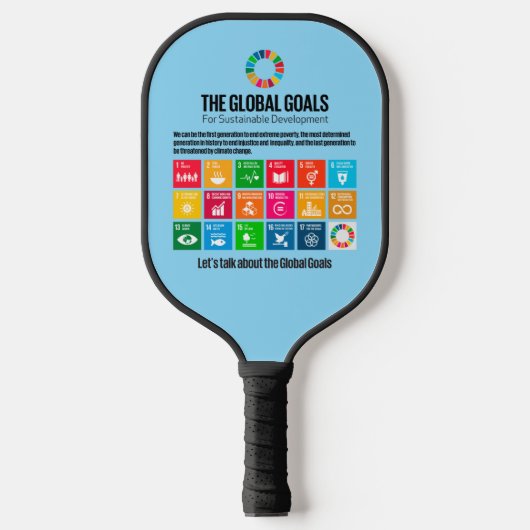 サステナビリティモダンゴールやる気を起こさせるキープサケ ピックルボールラケット (正面)
