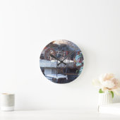 サスペインのボテン静物 ラウンド壁時計 (ホーム)