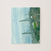 サスペンションブリッジウォーターフォードアイルランド。 ジグソーパズル (縦)