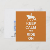 サスペンション KEEP CALM 5.25 x 5.25 カード (正面/裏面)