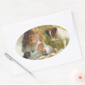 サスペンスバイチャールズバートン理容師 楕円形シール (封筒)