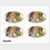 サスペンスバイチャールズバートン理容師 楕円形シール (シート)