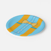 サスペンダーズ&ボウタイズボーイズバースデーパーティー ペーパープレート (アングル)