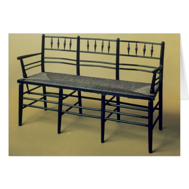 サセックスは椅子を突進着席させました(木および突進) (正面横)