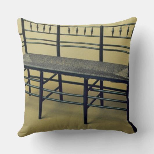 サセックスは椅子を突進着席させました(木および突進) クッション (裏面)