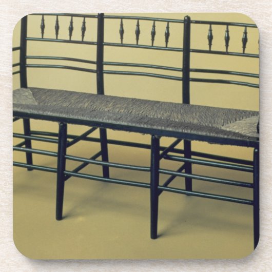 サセックスは椅子を突進着席させました(木および突進) コースター (正面)