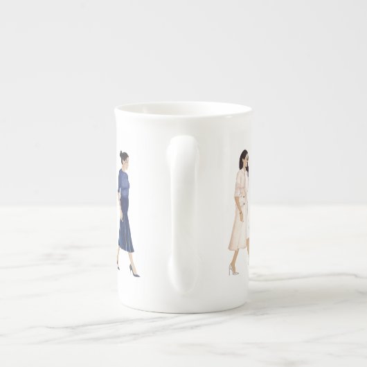 サセックスオーストラリアの公爵旅行ファッションマグ ボーンチャイナマグカップ (裏面)