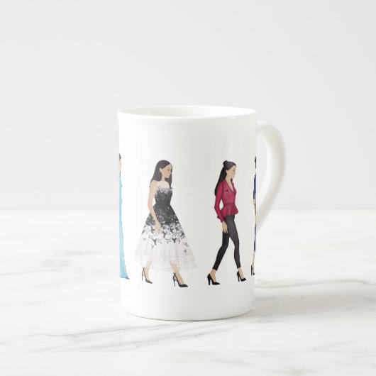 サセックスオーストラリアの公爵旅行ファッションマグ ボーンチャイナマグカップ (正面右)