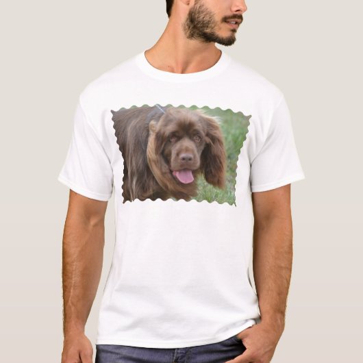 サセックススパニエル犬 Tシャツ (正面)