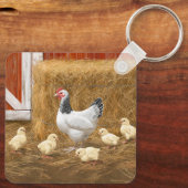 サセックスチキンママヘンアンドチックス キーホルダー (裏面)