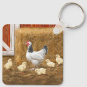 サセックスチキンママヘンアンドチックス キーホルダー (裏面)