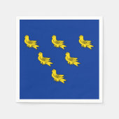 サセックス国旗紙ナプキンス スタンダードカクテルナプキン (正面)