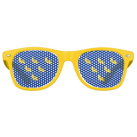 サセックス国旗 レトロサングラス (正面)