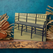 サセックス急いで座る椅子（木と急ぎ） フォトプラーク (側面)