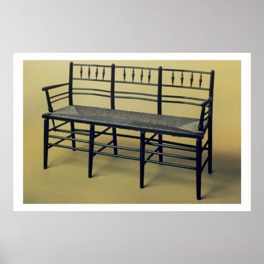 サセックス急いで座る椅子（木と急ぎ） ポスター (正面)