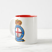 サセックス王室のソサエティ20周年記念マグカップ ツートーンマグカップ (正面左)