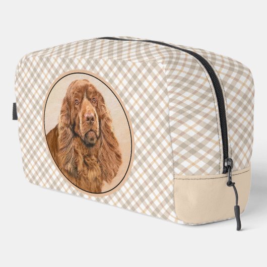 サセックス絵を描スパニエル犬ズカワイイオリジナルペットドッグアート ドップキット (右コーナー)