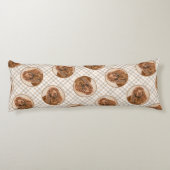 サセックス絵を描スパニエル犬ズカワイイオリジナルペットドッグアート ボディピロー (裏面)