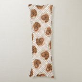 サセックス絵を描スパニエル犬ズカワイイオリジナルペットドッグアート ボディピロー (正面縦)