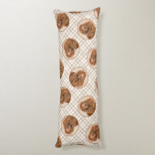 サセックス絵を描スパニエル犬ズカワイイオリジナルペットドッグアート ボディピロー (裏面 (縦))