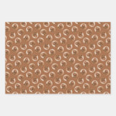 サセックス絵を描スパニエル犬ズカワイイオリジナルペットドッグアート ラッピングペーパーシート (正面3)