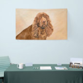 サセックス絵画スパニエル犬ズ – かわいいオリジナルドッグアート 横断幕 (トレードショー)