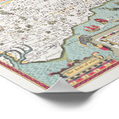 サセックス、ジョンからジョドクス・ホンジウスが彫った ポスター (角)