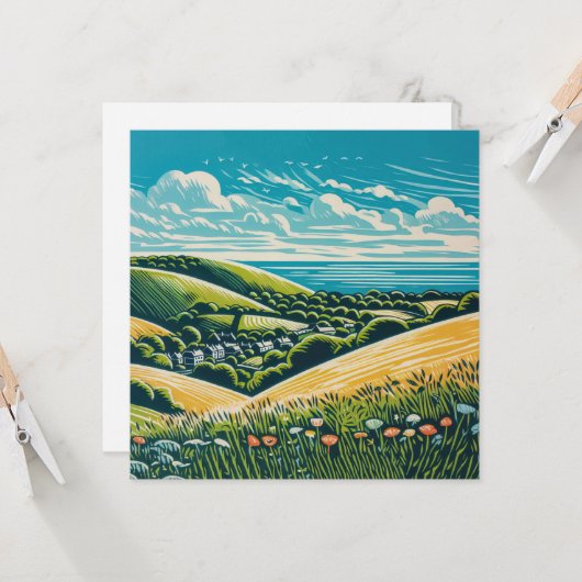 サセックス・ダウンズ カード (正面/裏面インサイチュ)