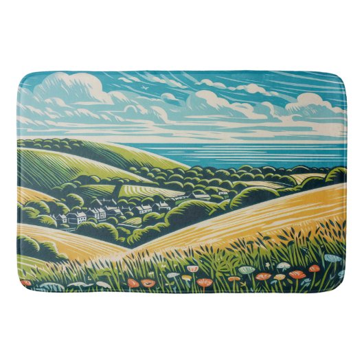 サセックス・ダウンズ バスマット (正面)