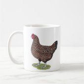 サセックス:  斑入りの雌鶏 コーヒーマグカップ (左)