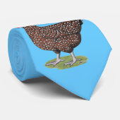 サセックス:  斑入りの雌鶏 ネクタイ (ロール)