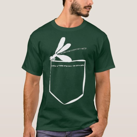 サセナチポケットトンボ虫の虫 Tシャツ (正面)
