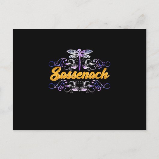 サセナックアウトランダーブルードラゴンフライ ポストカード (正面)