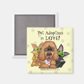 サセ間抜けペットの養子縁組とティグはLOVEである マグネット (正面/裏面)