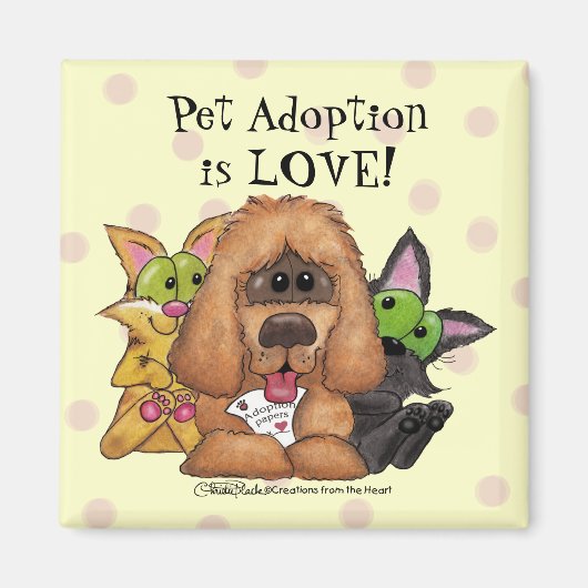 サセ間抜けペットの養子縁組とティグはLOVEである マグネット (正面)