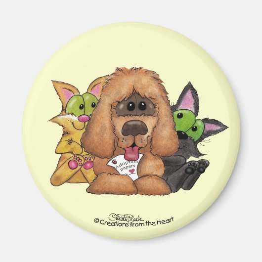 サセ間抜けペットの養子縁組とティグはLOVEである マグネット (正面)