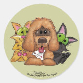 サセ間抜けペットの養子縁組とティグはLOVEである ラウンドシール (正面)