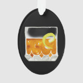 サゼラックカクテパーソナライズされたル オーナメント (裏面)