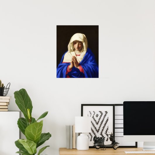 サソファーラートの我々のレディヴァージンメアリー祈りの言葉 ポスター (ホームオフィス)