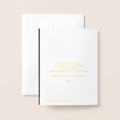 サソフェラトマドンナとチャイルドゴールドフォイルノートカード 箔カード (裏面封筒付き)