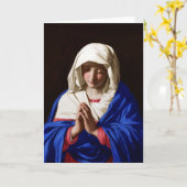 サソフェラト祈りの言葉のヴァージン カード (黄色い花)